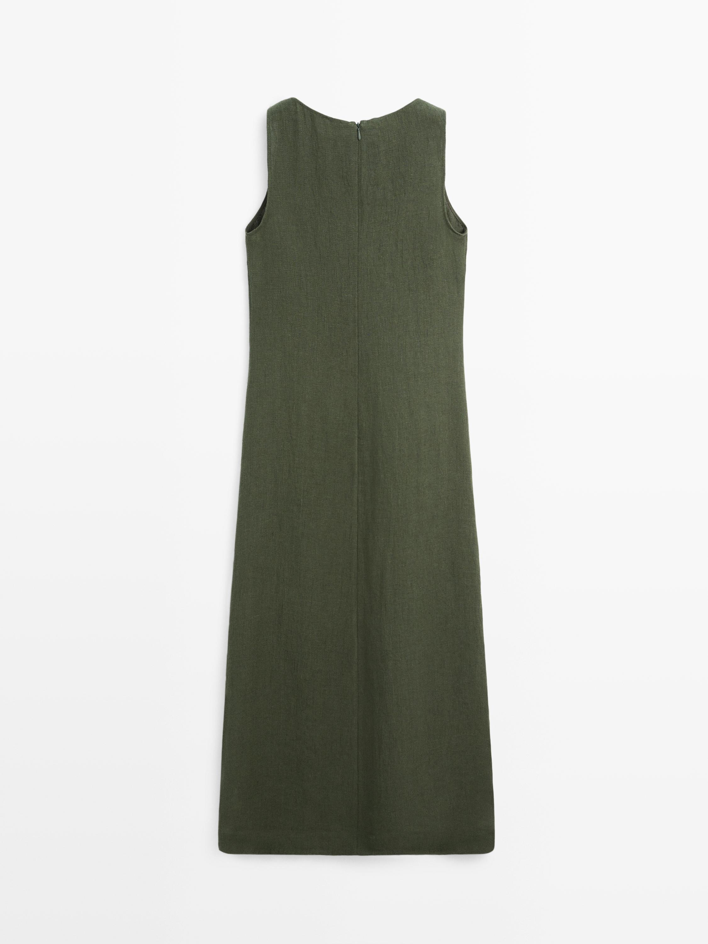 Robe longue en lin